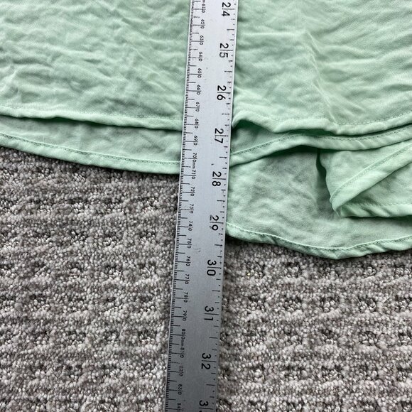 Como Black Women's Shirt Blouse Sleeveless Green - Picture 5 of 5